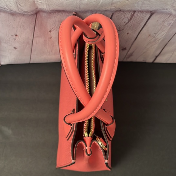 Michael Kors NEW Mini Bag Mercer Sherbert Pink Pebbled Leather Crossbody HandBag - Picture 6 of 16